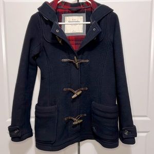 Abercrombie & Fitch Heavy Thick Wool Fiona Jacket Duffle Coat Sz S